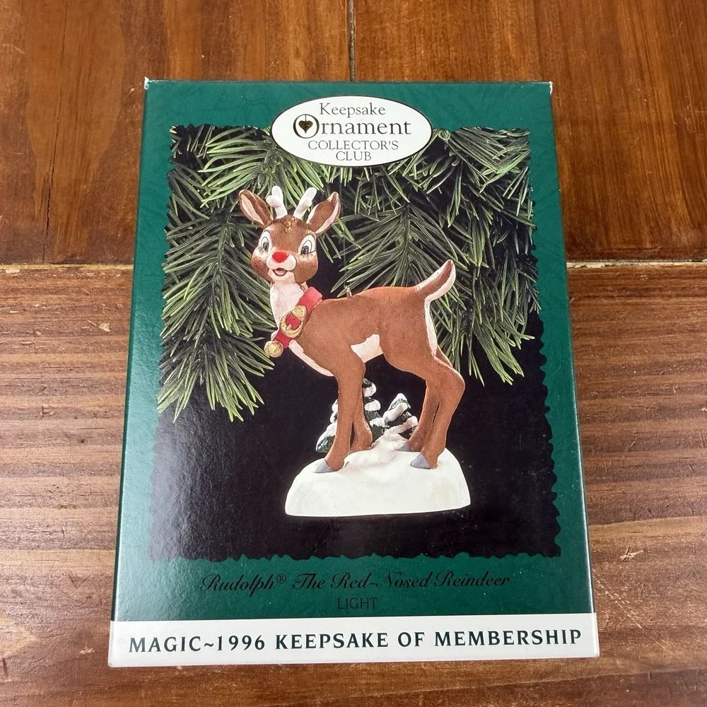 Hallmark Keepsake Ornament 1996 Magic Rudolph The Red Nosed Reindeer NEW